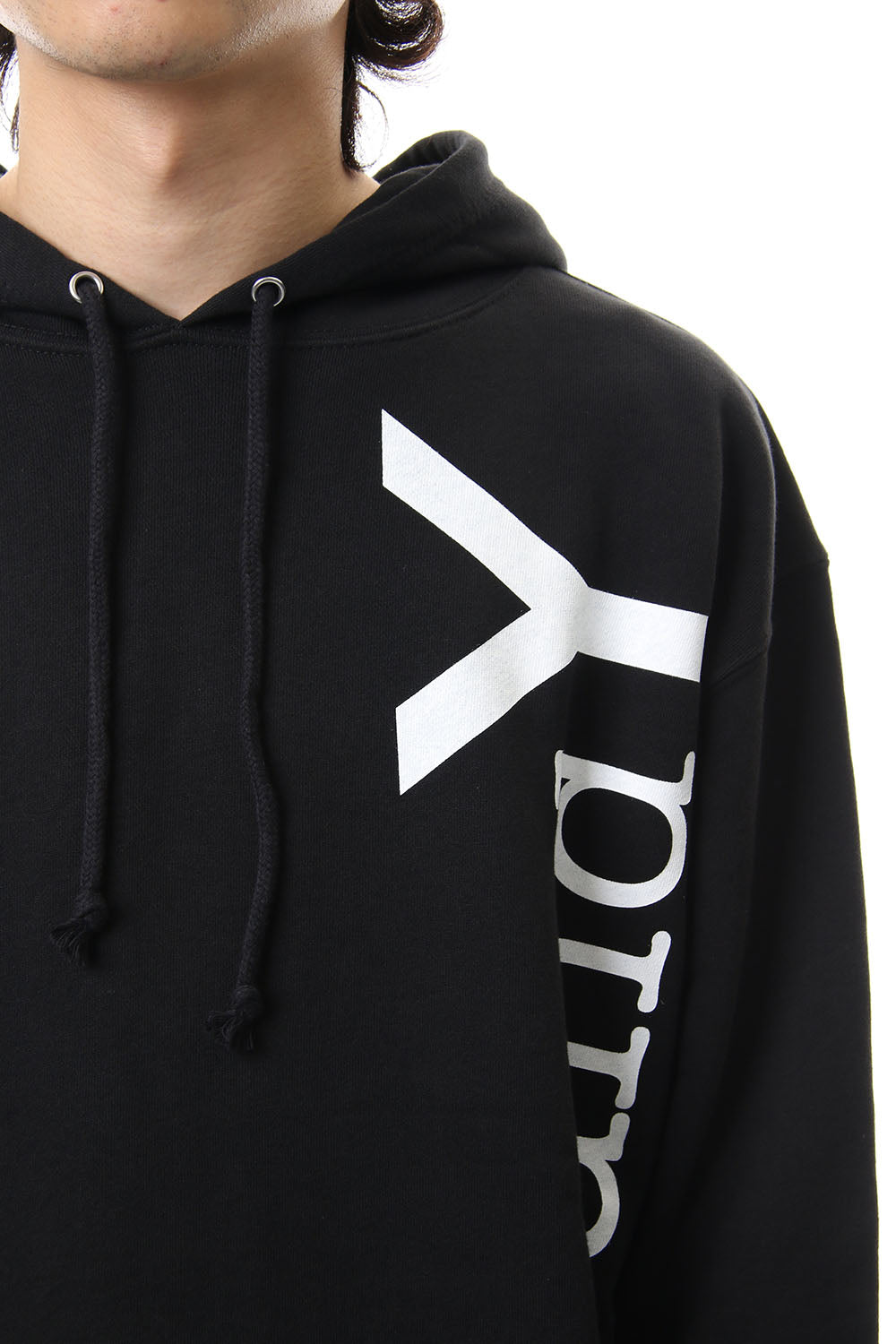 Logo print hoodie