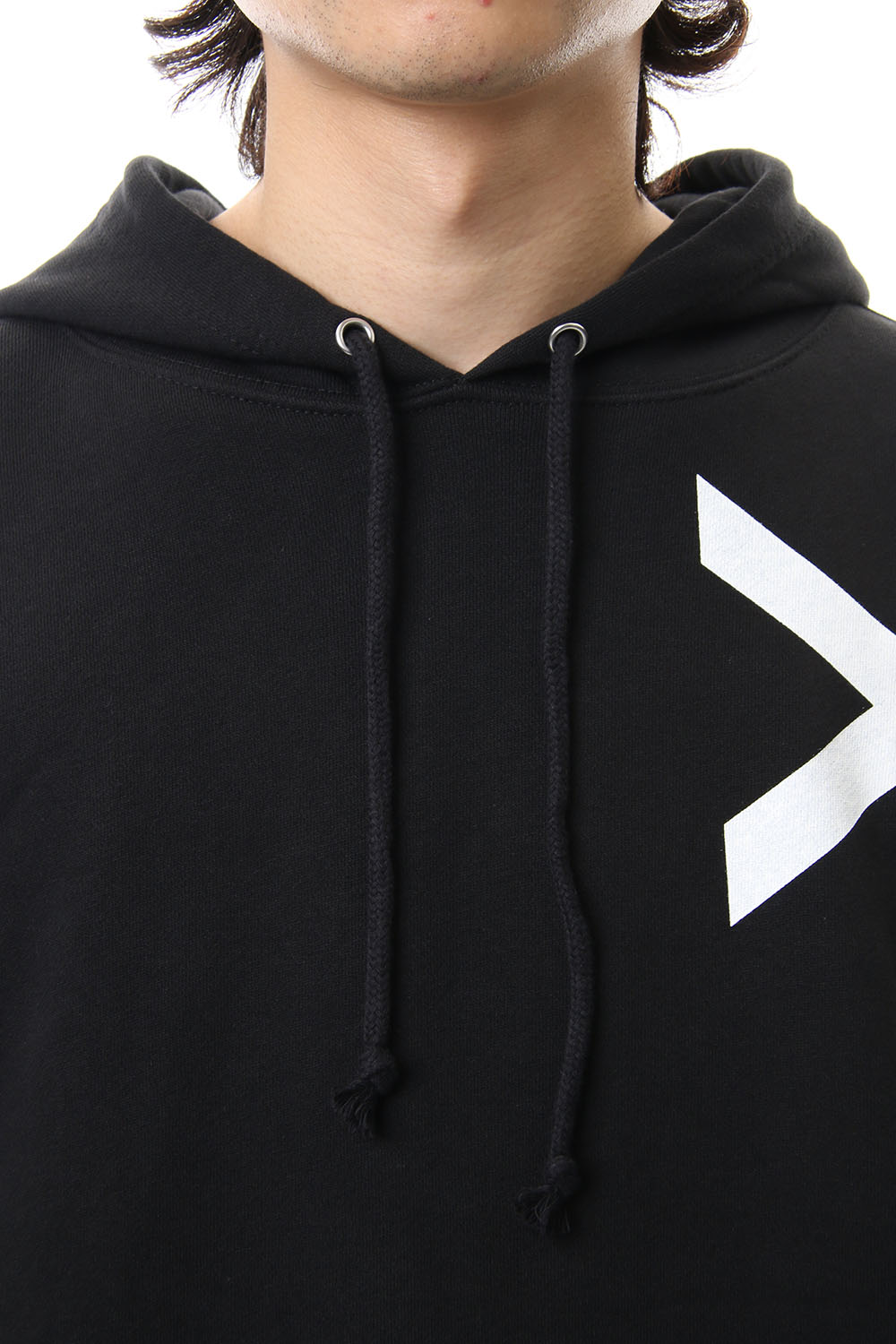 Logo print hoodie