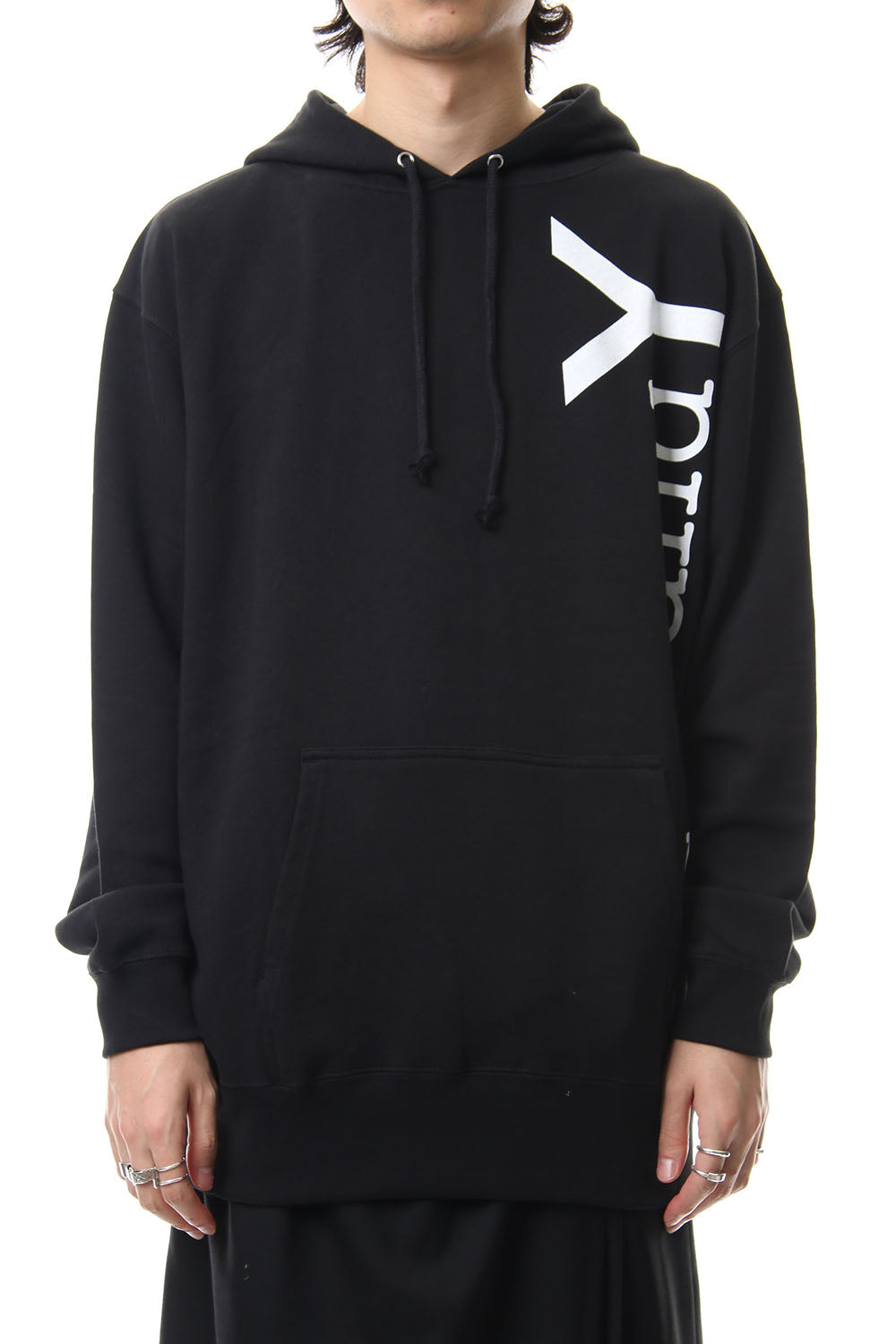 Logo print hoodie
