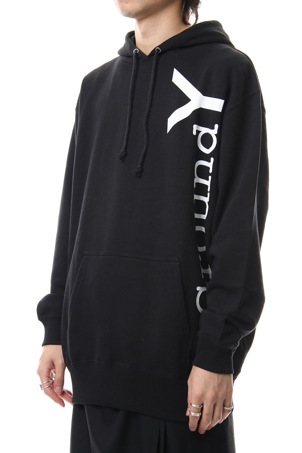 Logo print hoodie
