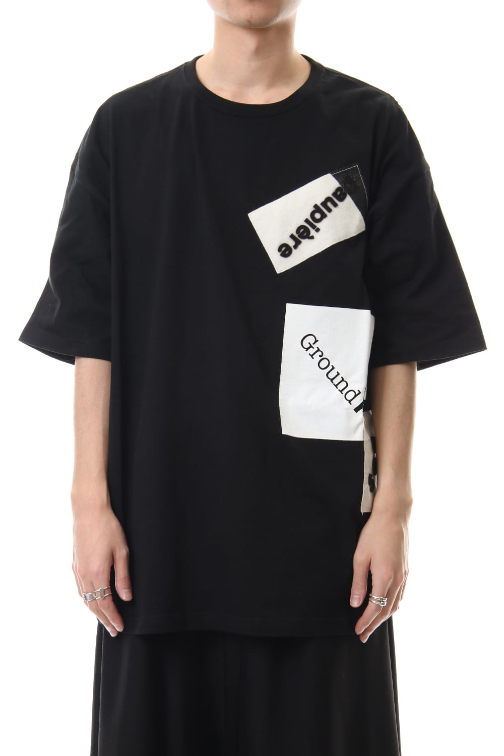Patchwork cut A S/S T-shirt