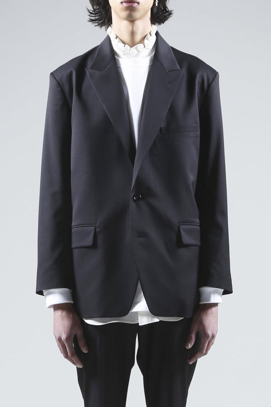 Peaked Lapel Daddy Jcaket (Black)