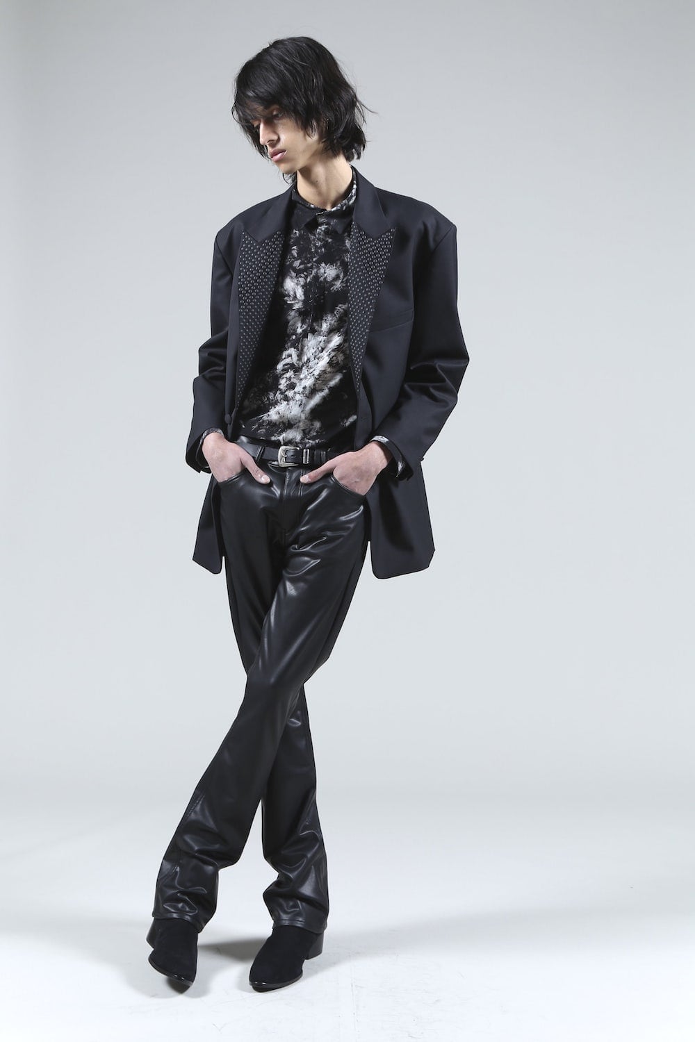 Fake leather Flare pants