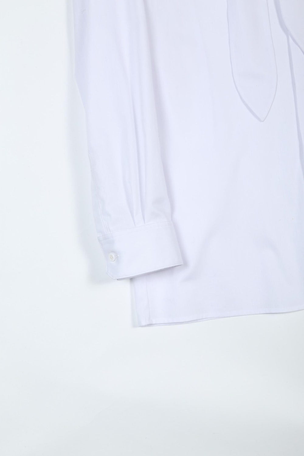 Broadcloth Ribbon Shirt (White)