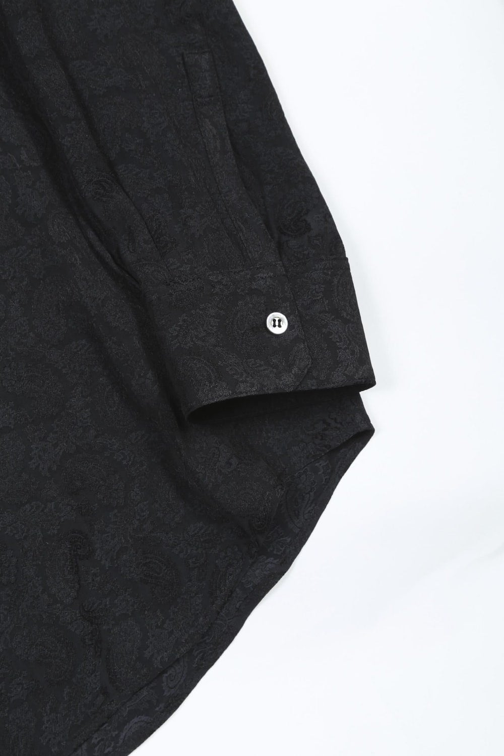 Paisley Frill Shirt (Black)
