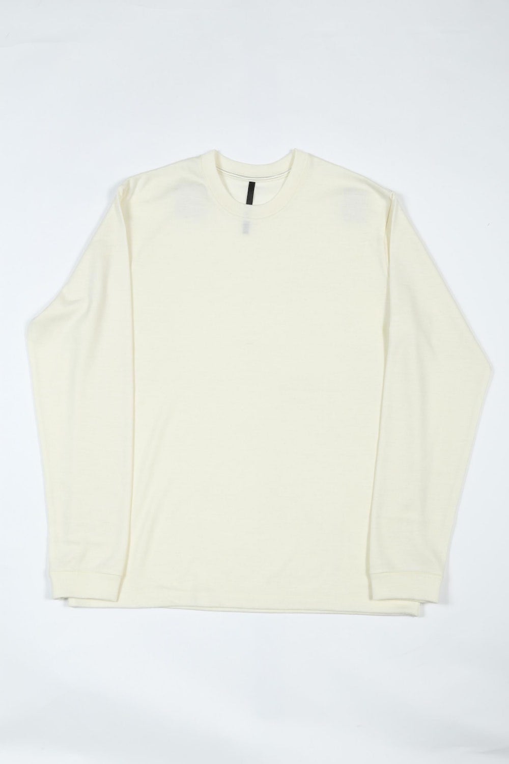 Washable Wool Crewneck Pullover (Cream)