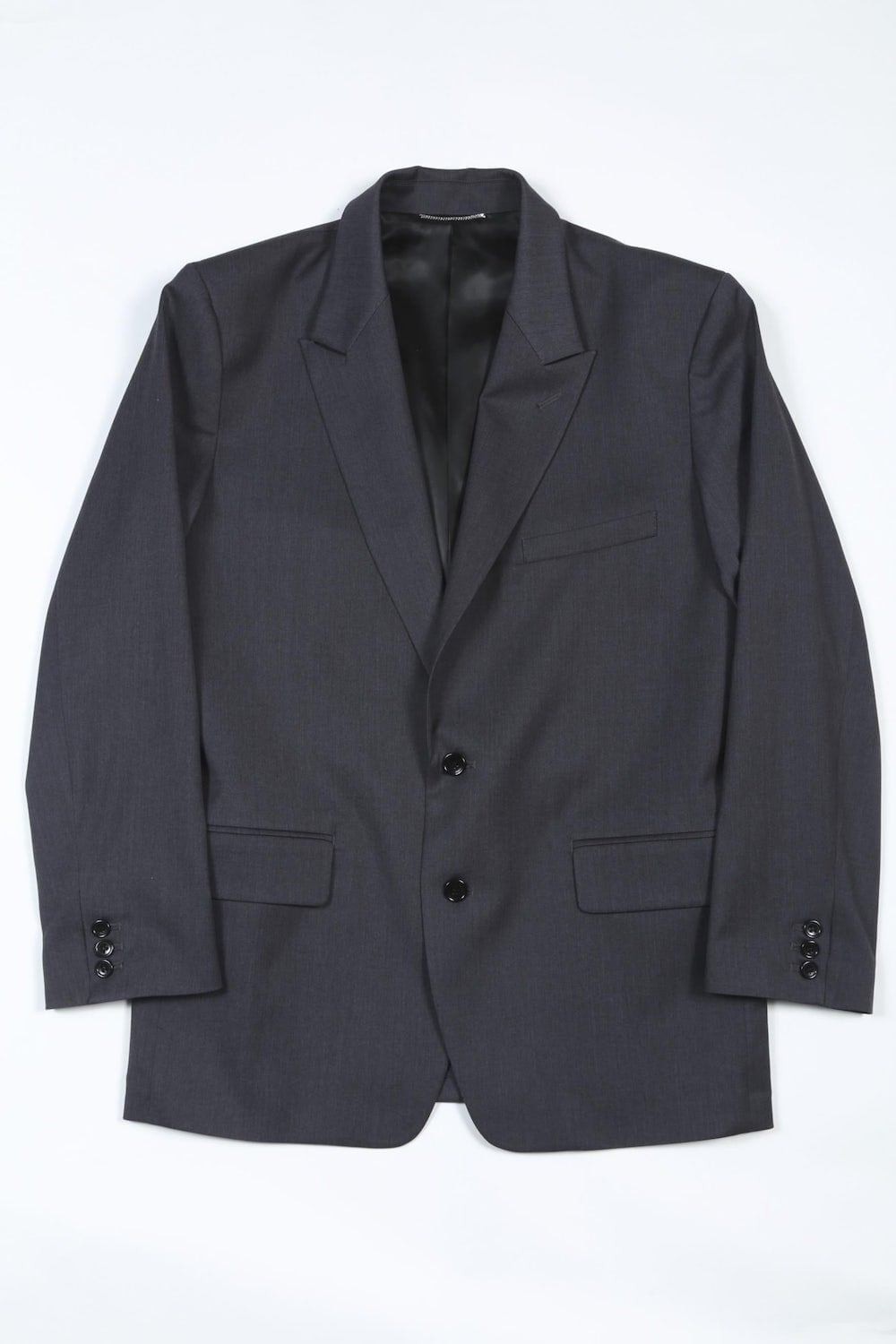 Peaked Lapel Daddy Jcaket (Charcoal)