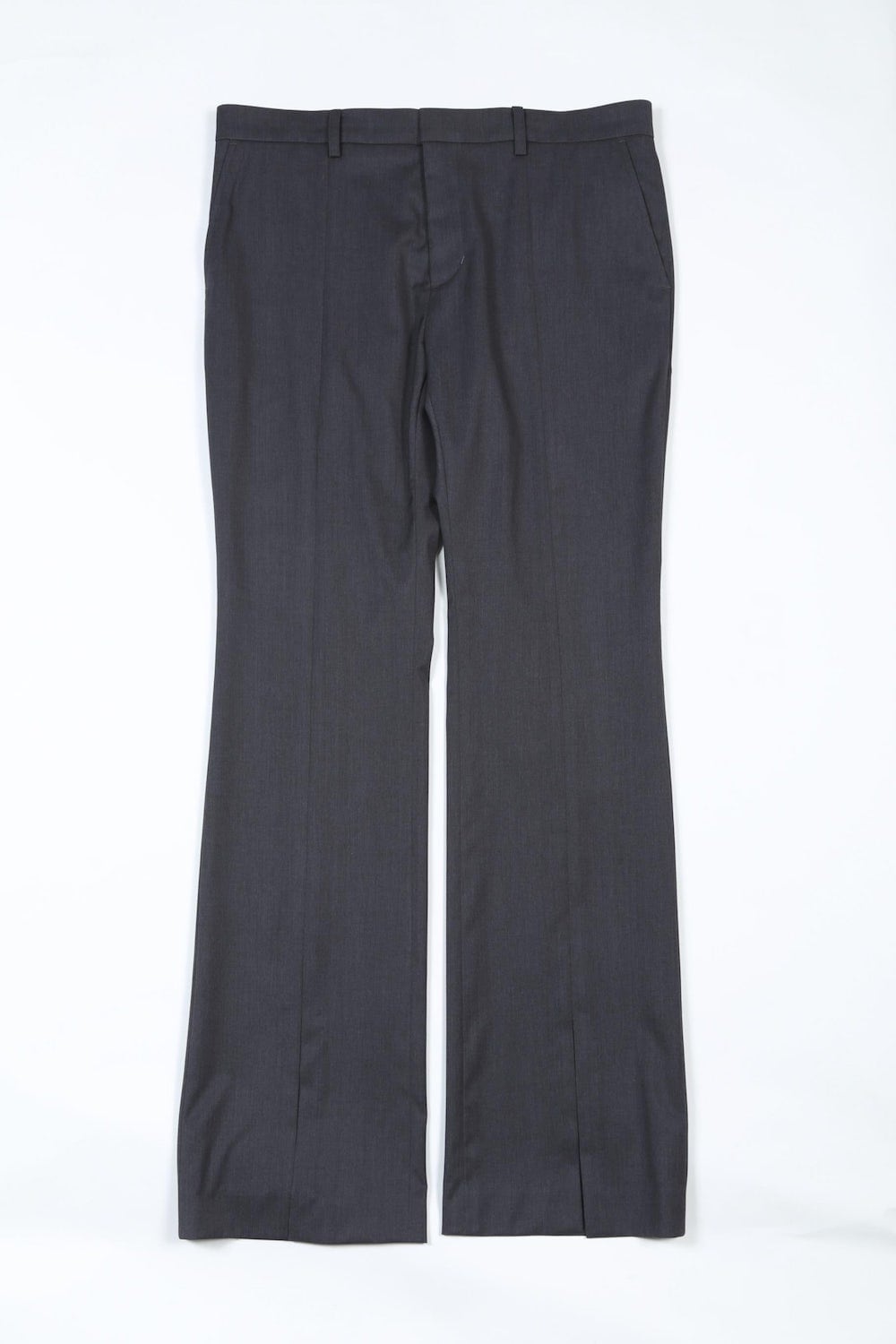 Slit Flare Pants (Charcoal)