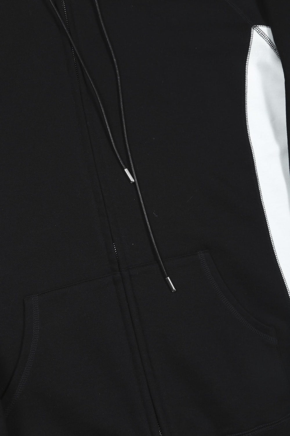 Zip Up Hoodie (Black×Off White)