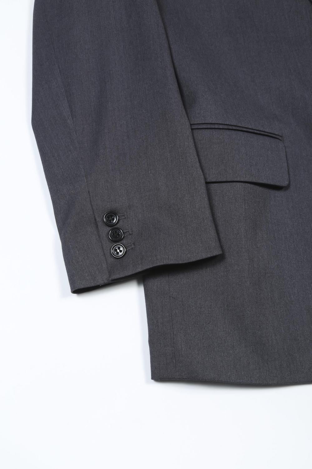 Peaked Lapel Daddy Jcaket (Charcoal)