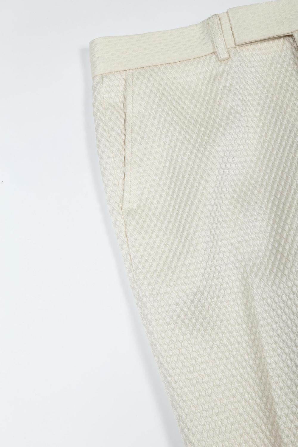 Jacquard Pants (Cream)