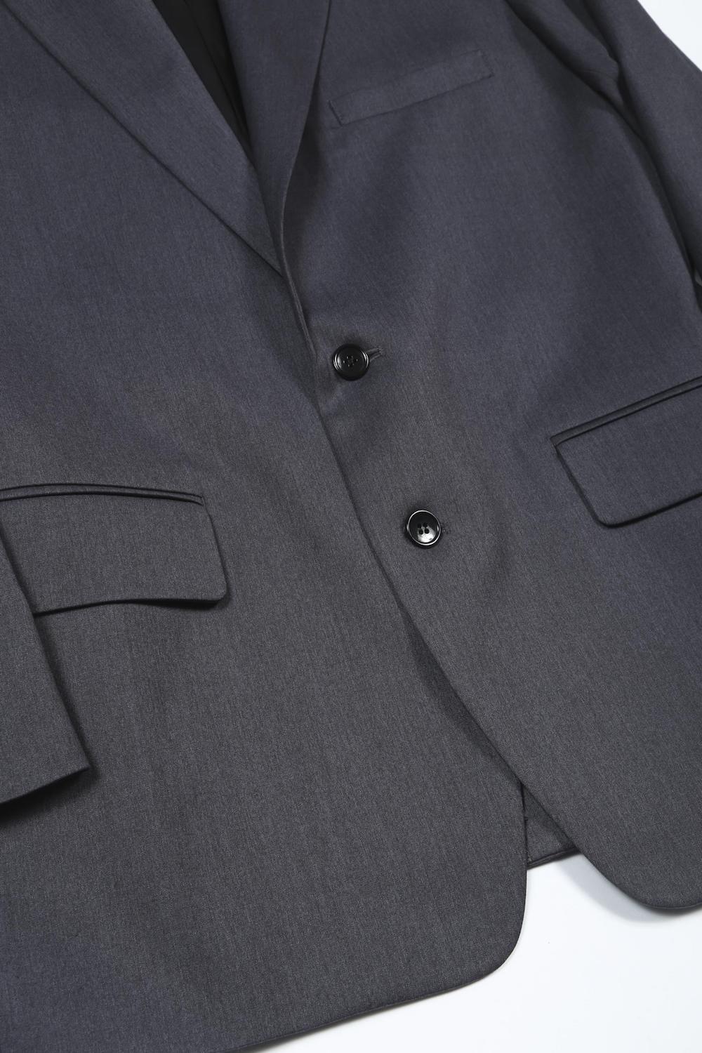 Peaked Lapel Daddy Jcaket (Charcoal)