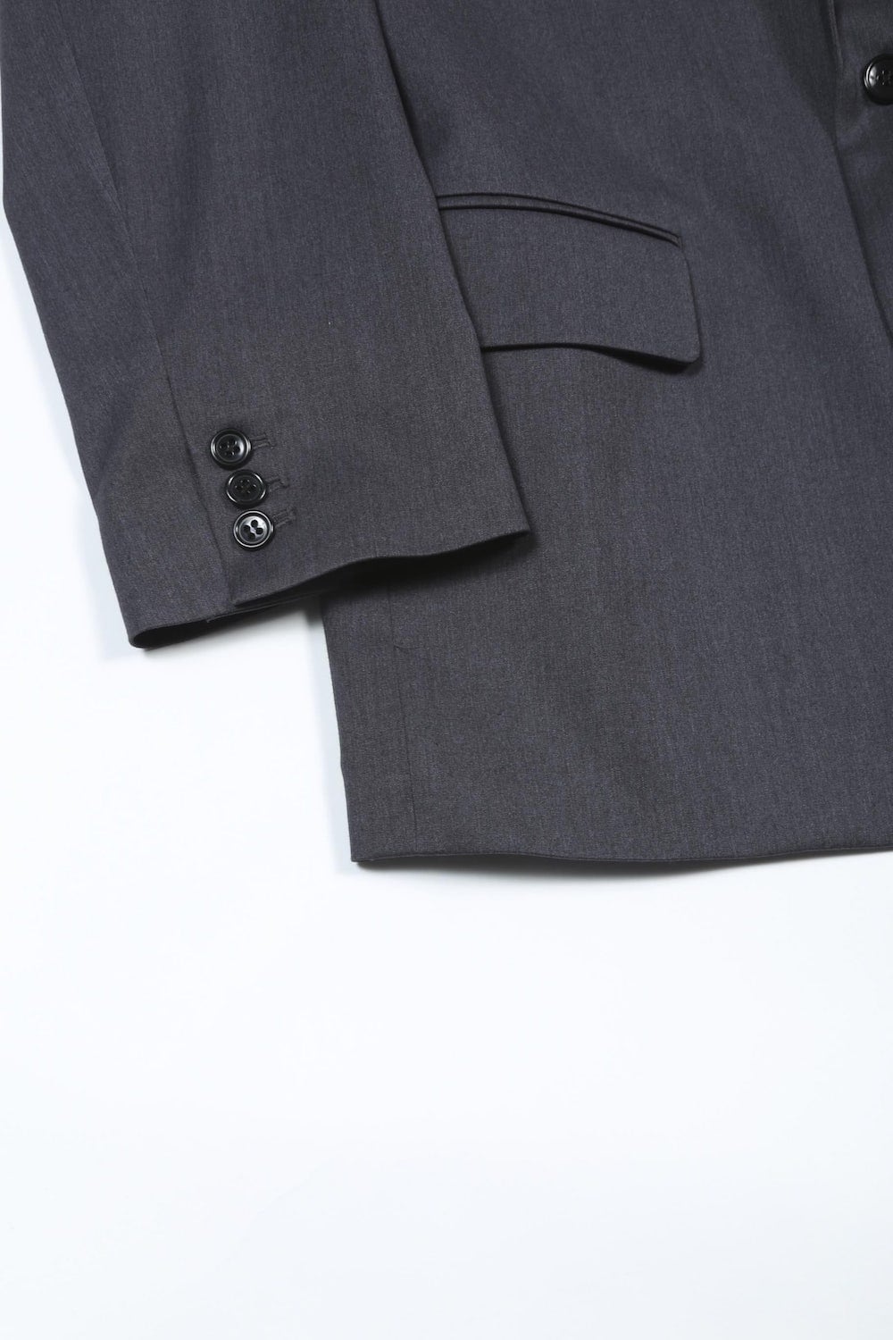 Peaked Lapel Daddy Jcaket (Charcoal)