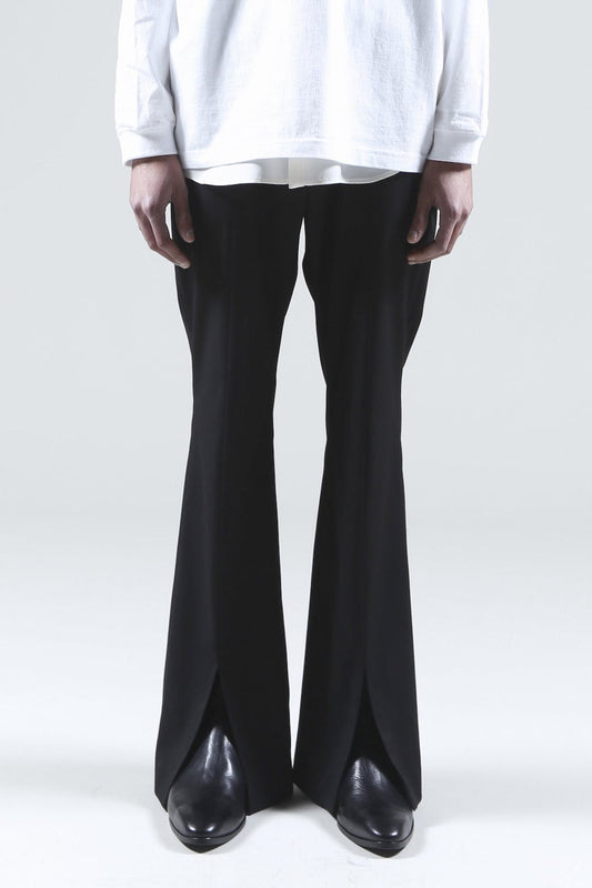 Slit Flare Pants (Black)