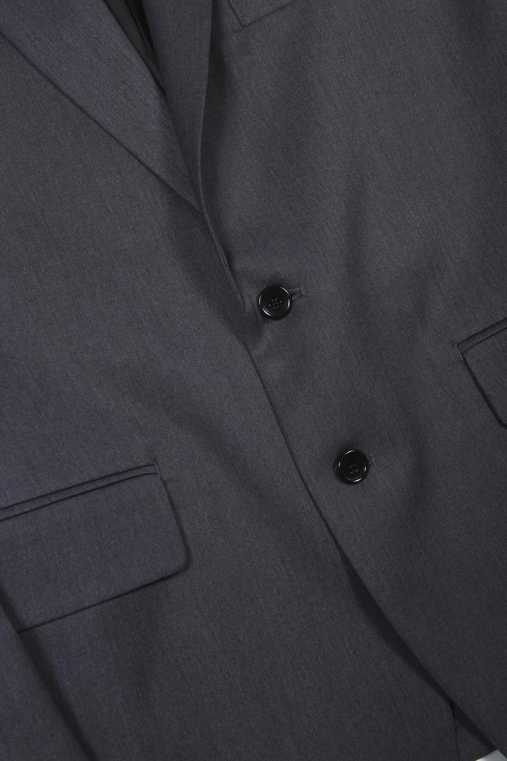 Peaked Lapel Daddy Jcaket (Charcoal)