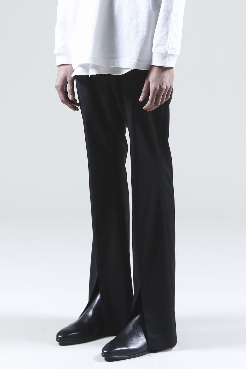 Slit Flare Pants (Black)