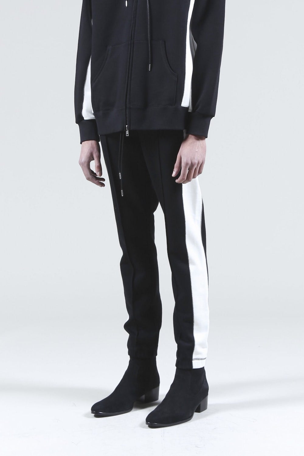 Side Line Track Pants (Black×Off White)