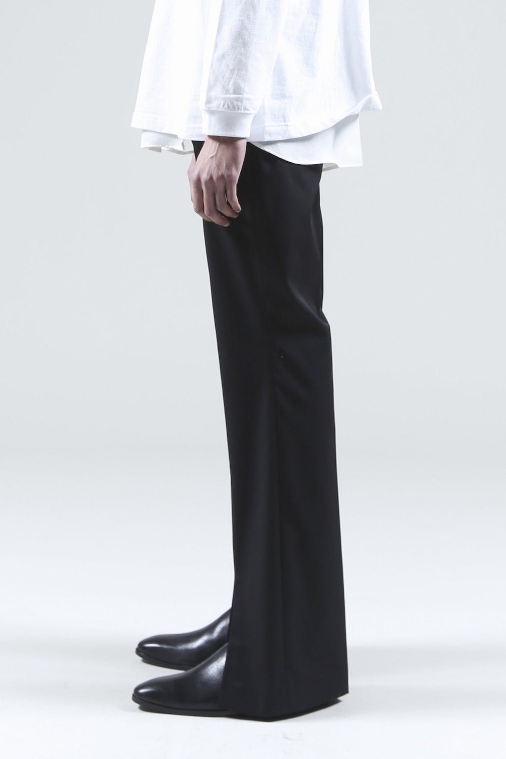 Slit Flare Pants (Black)