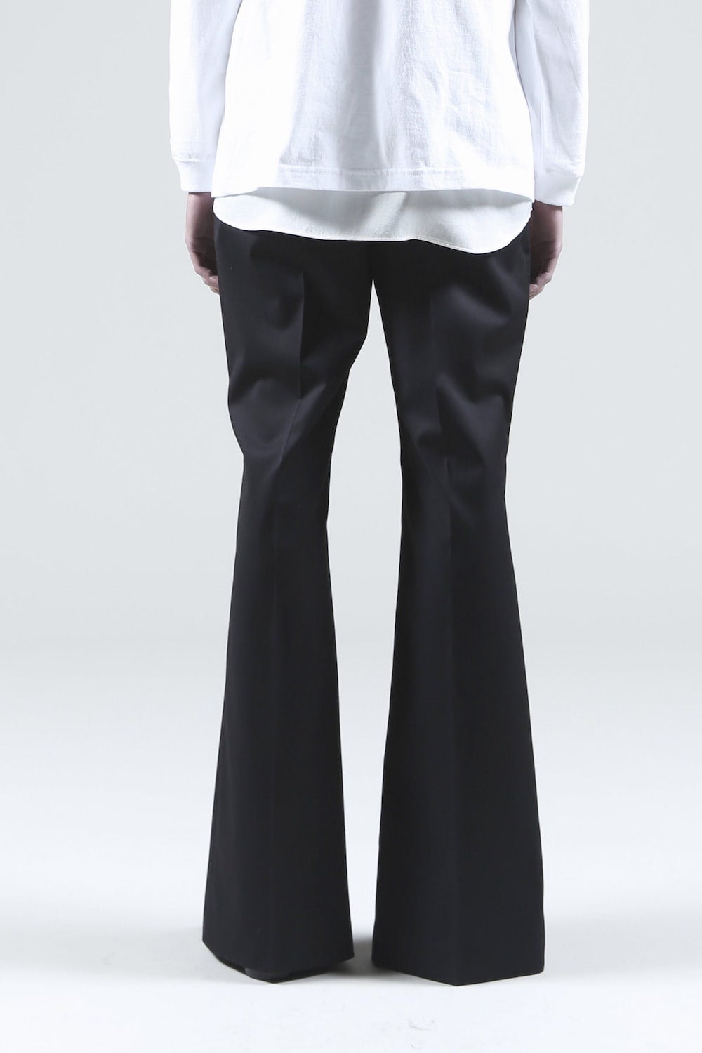 Slit Flare Pants (Black)