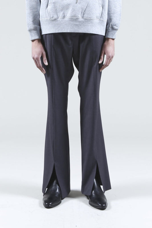 Slit Flare Pants (Charcoal)