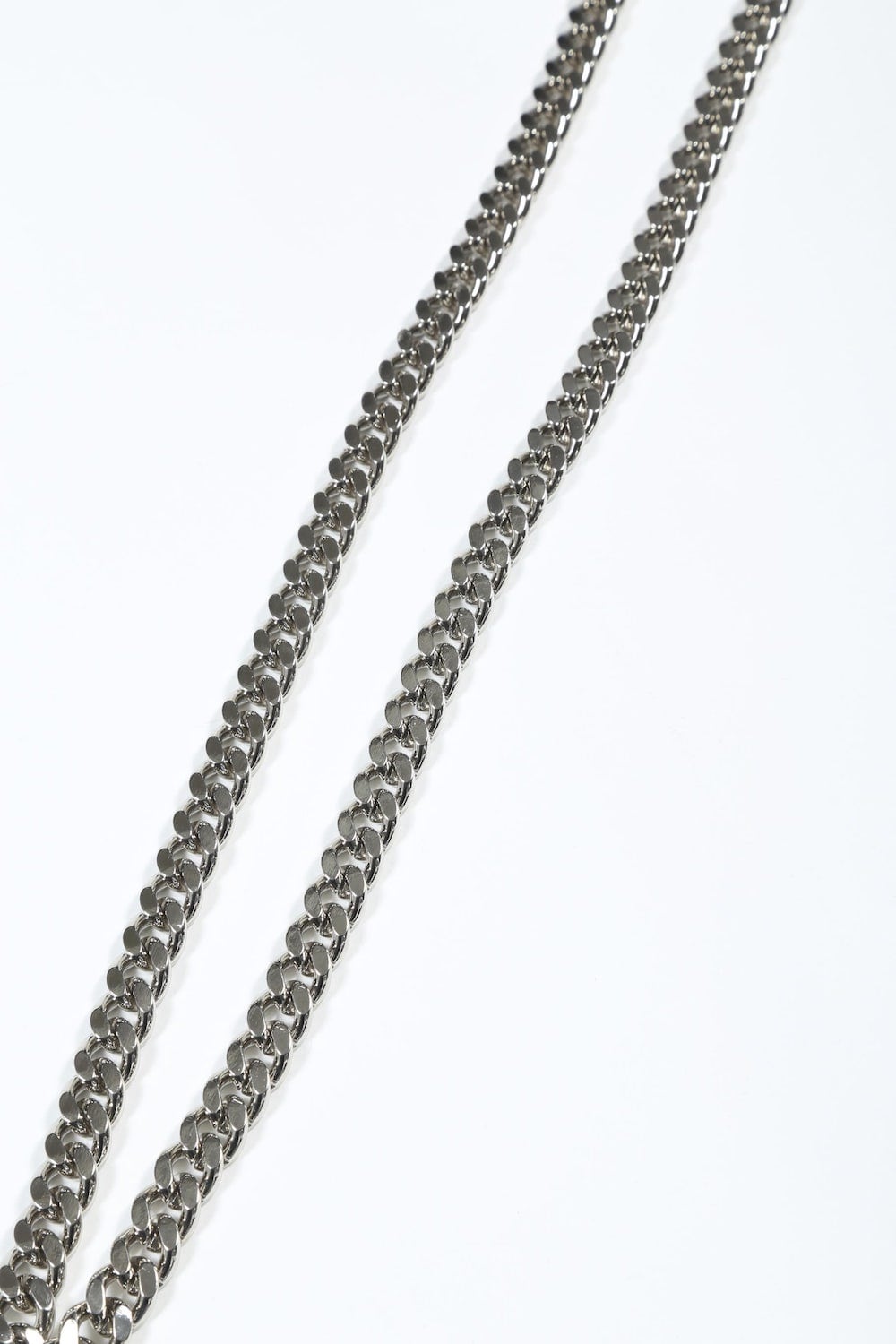 リング + フラットリンクチェーンネックレス