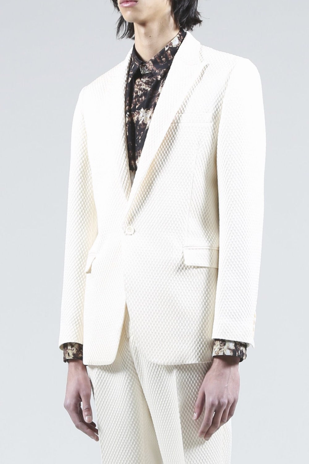 Jacquard 1B Jacket (Cream)