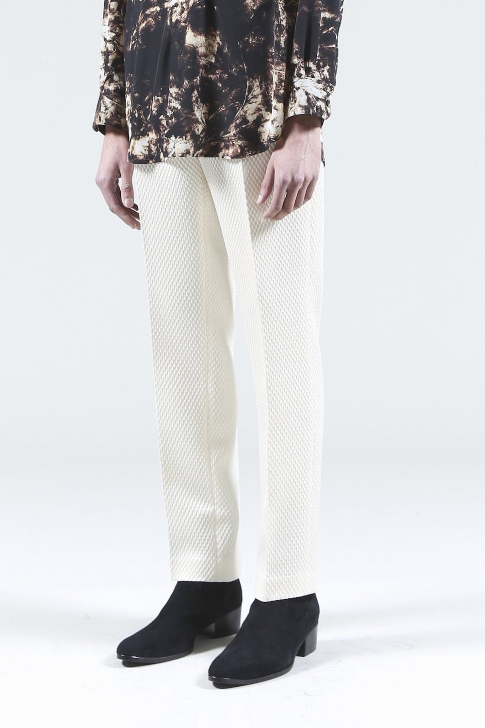 Jacquard Pants (Cream)