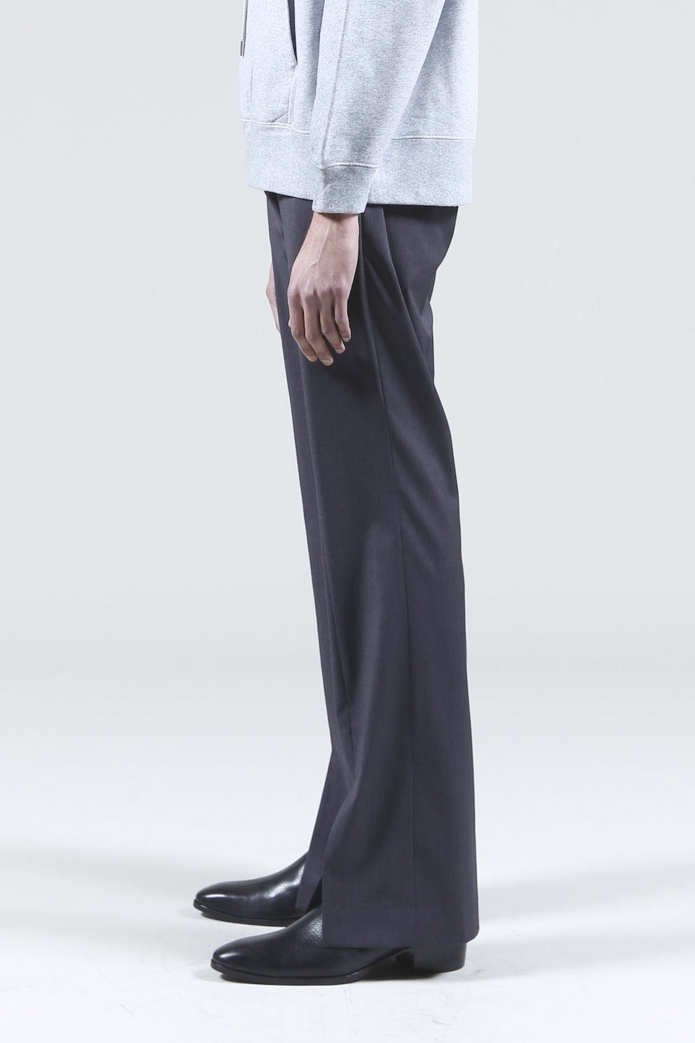 Slit Flare Pants (Charcoal)