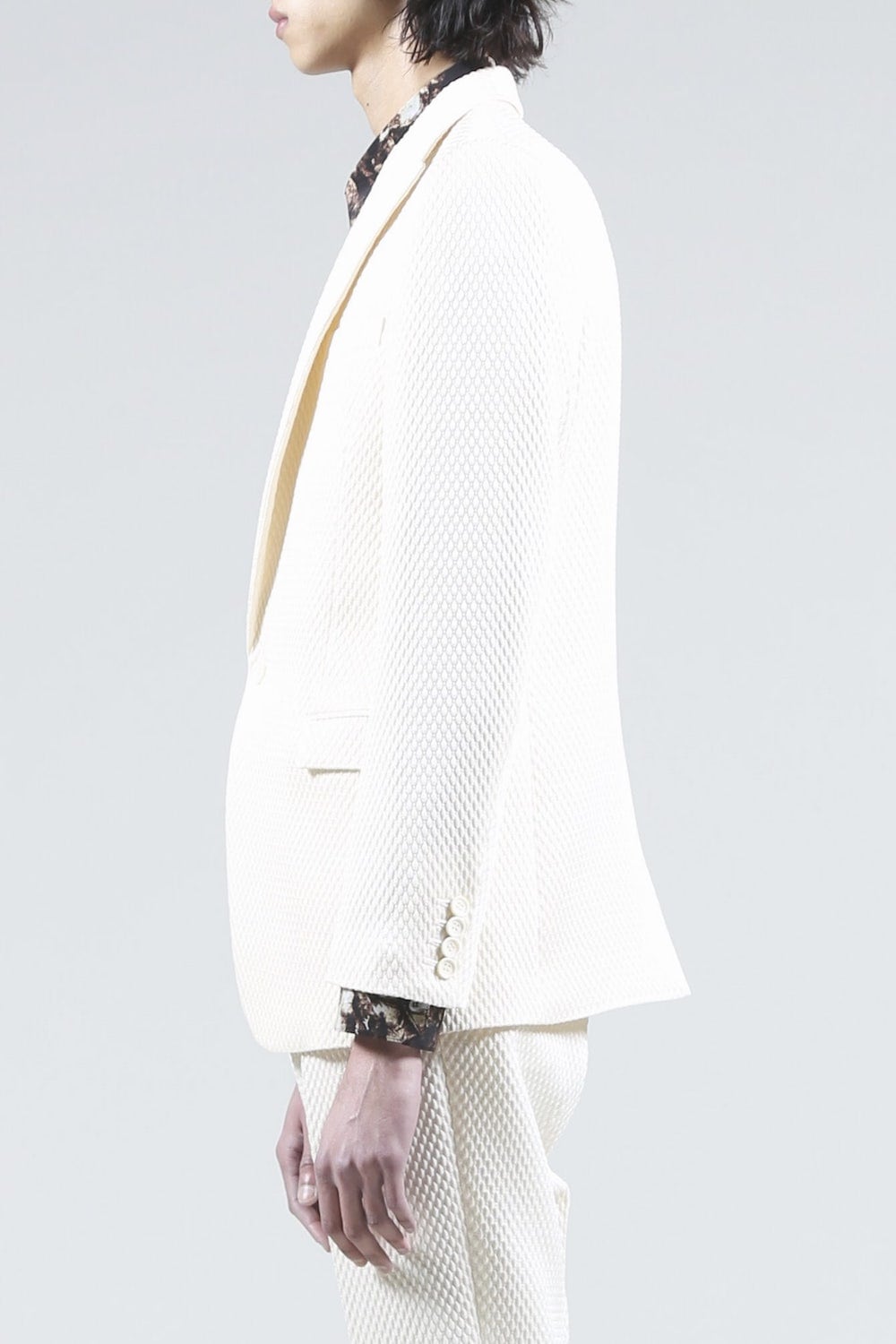 Jacquard 1B Jacket (Cream)