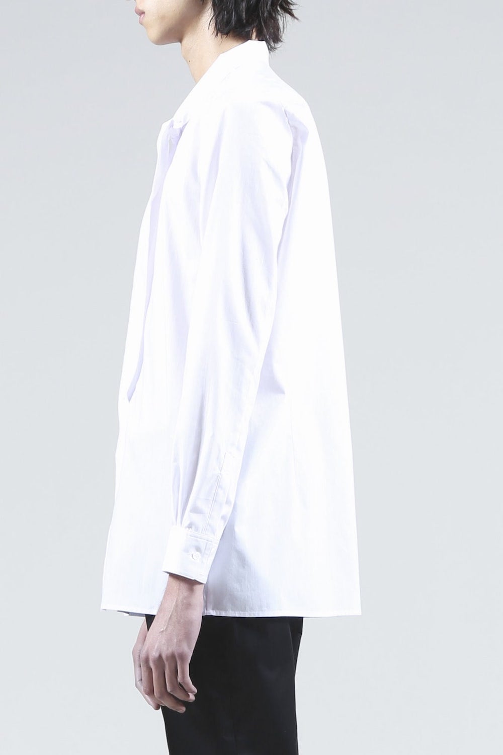 Broadcloth Ribbon Shirt (White)