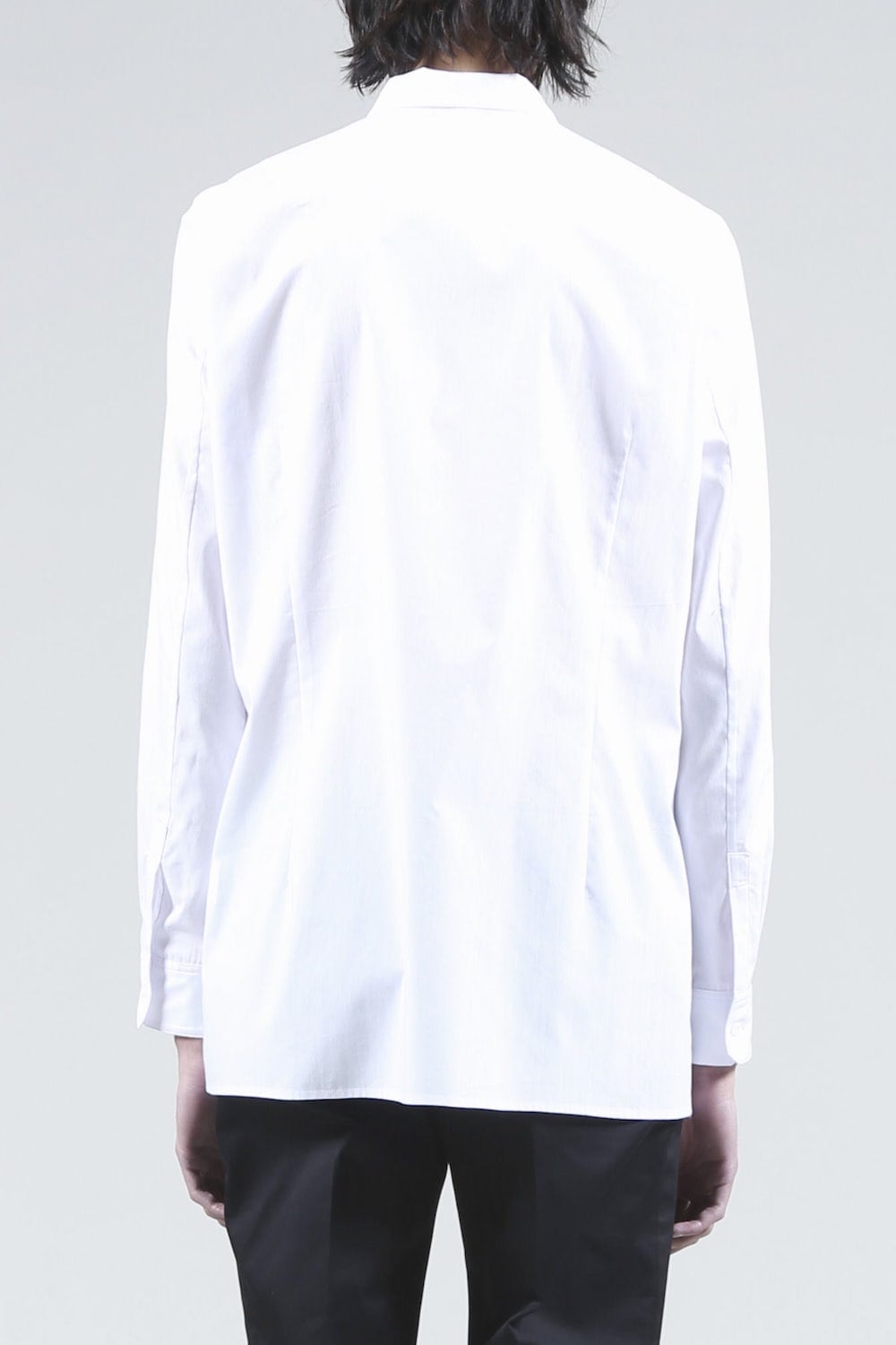 Broadcloth Ribbon Shirt (White)