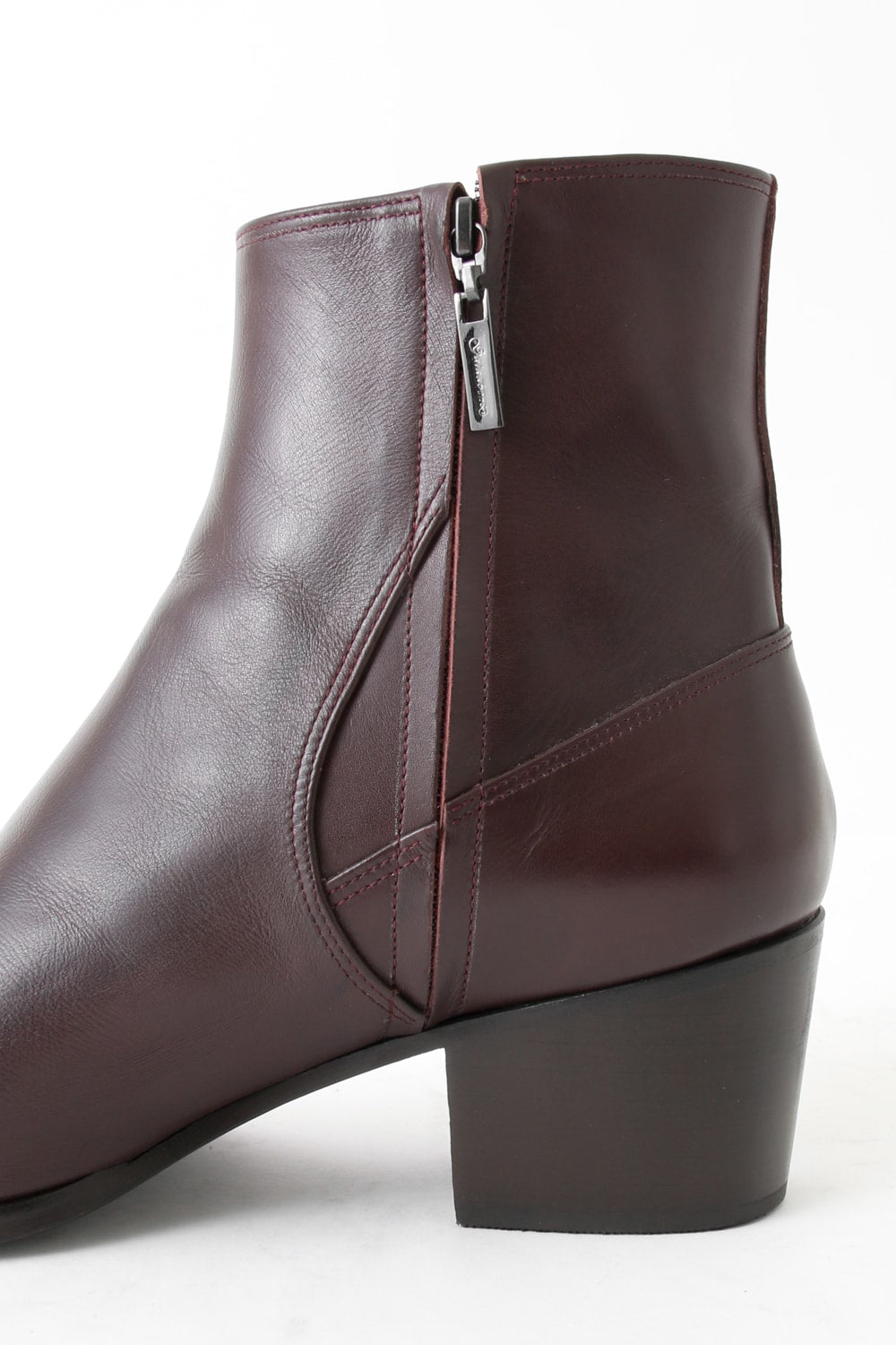 GalaabenD 16SS BASIC Glenson Kip Heel Boots BORDEAUX