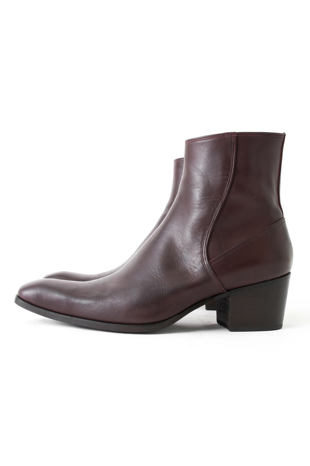 GalaabenD 16SS BASIC Glenson Kip Heel Boots BORDEAUX