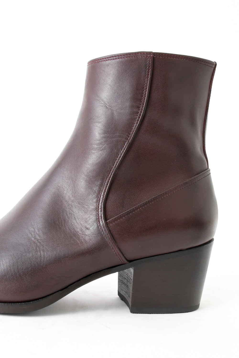 GalaabenD 16SS BASIC Glenson Kip Heel Boots BORDEAUX