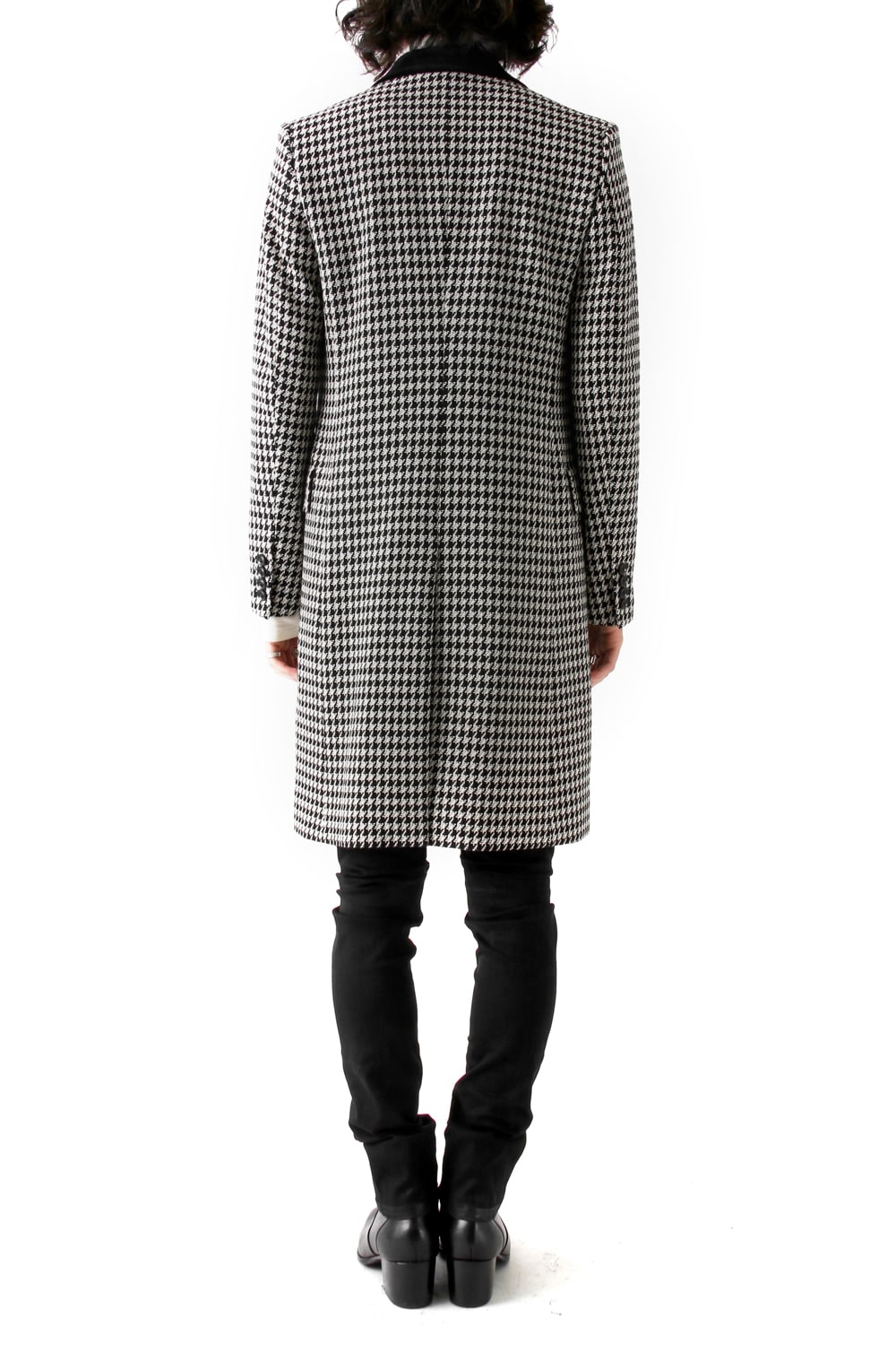 CHECK JACQUARD COAT