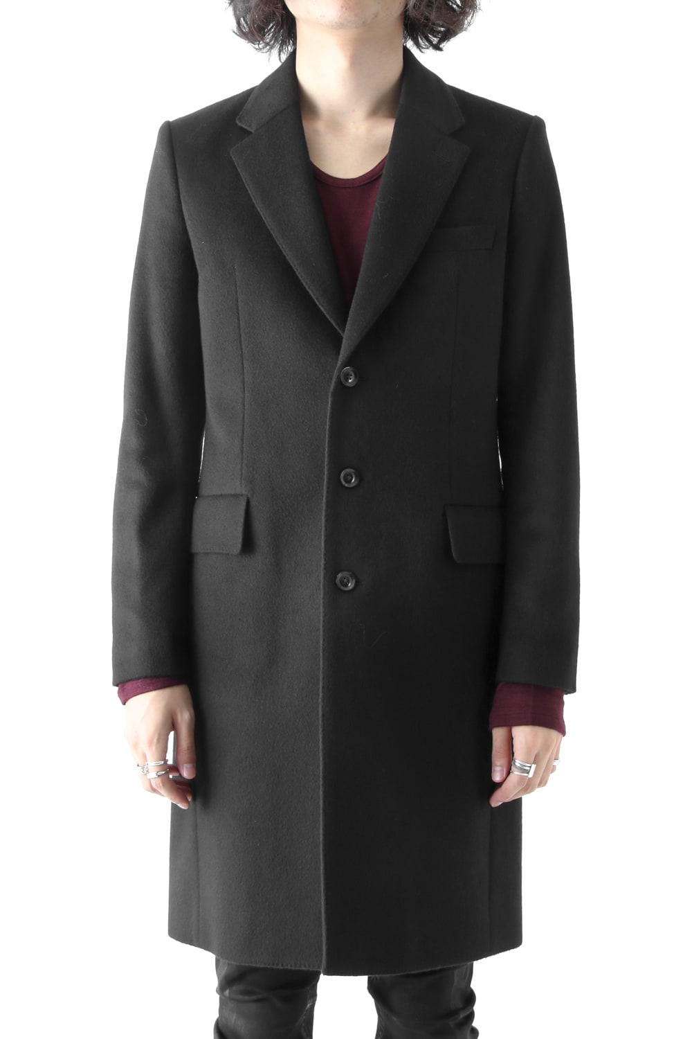 SUPER 120's BEAVER MELTON COAT