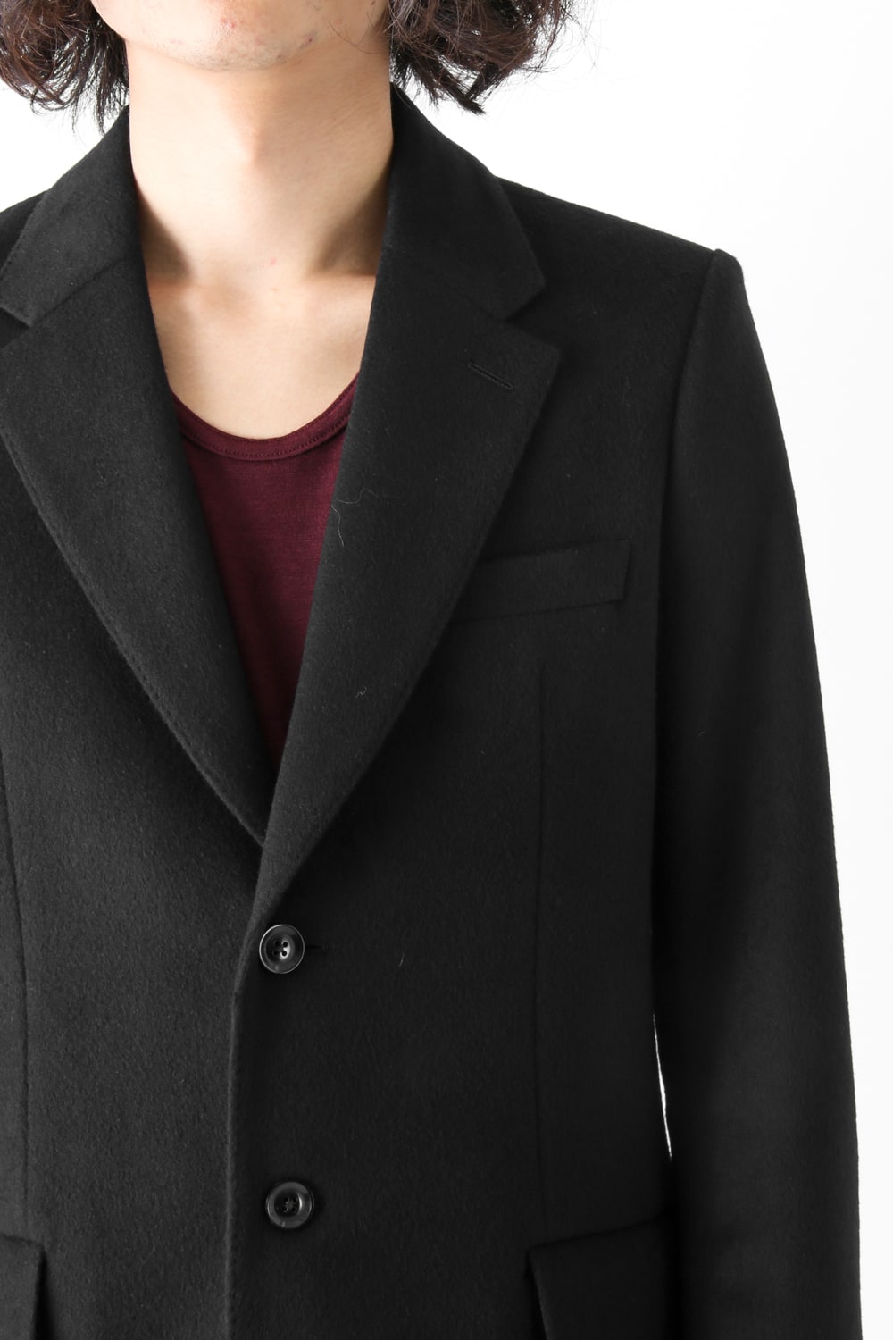 SUPER 120's BEAVER MELTON COAT