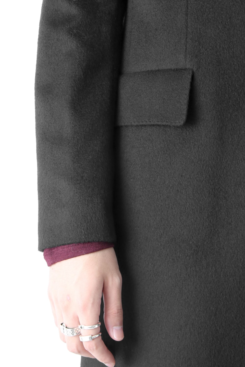 SUPER 120's BEAVER MELTON COAT