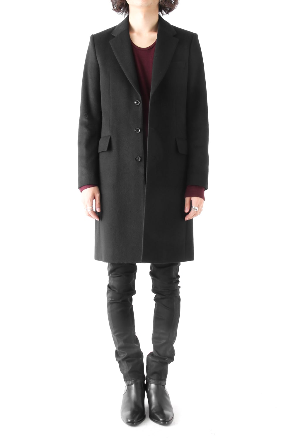 SUPER 120's BEAVER MELTON COAT