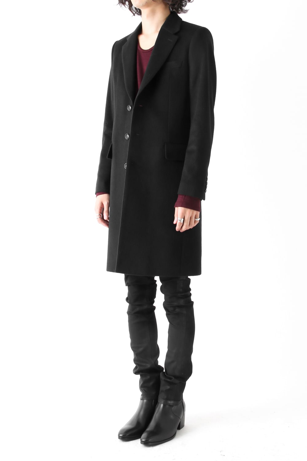 SUPER 120's BEAVER MELTON COAT