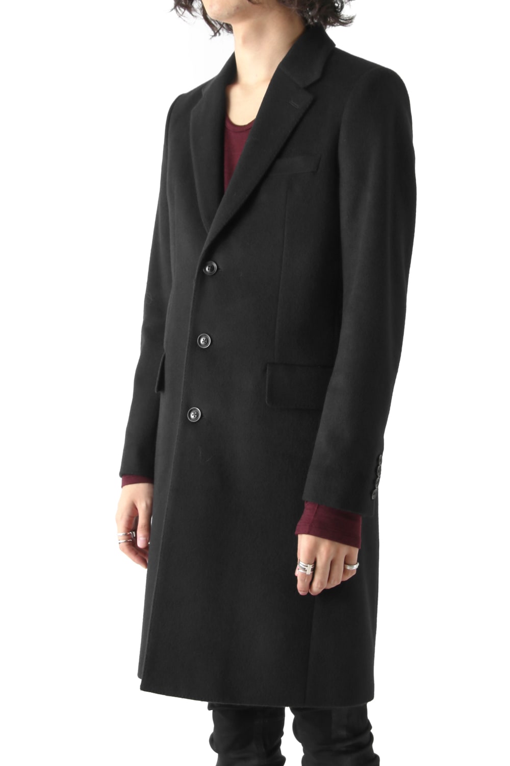 SUPER 120's BEAVER MELTON COAT