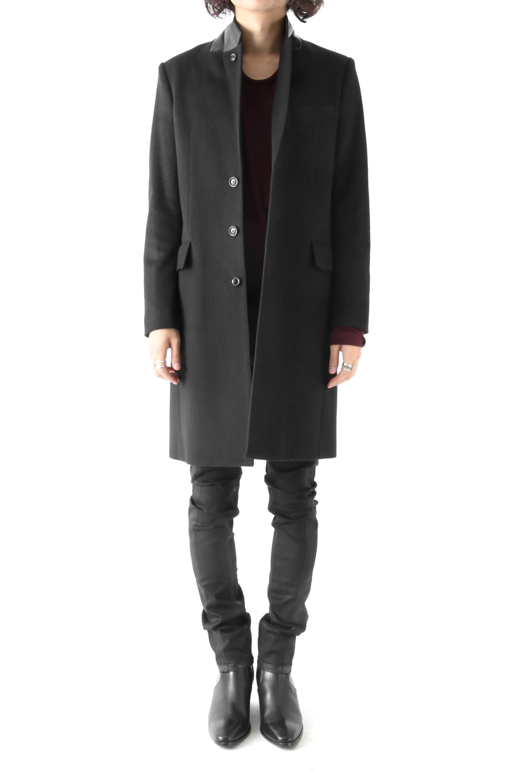 SUPER 120's BEAVER MELTON COAT