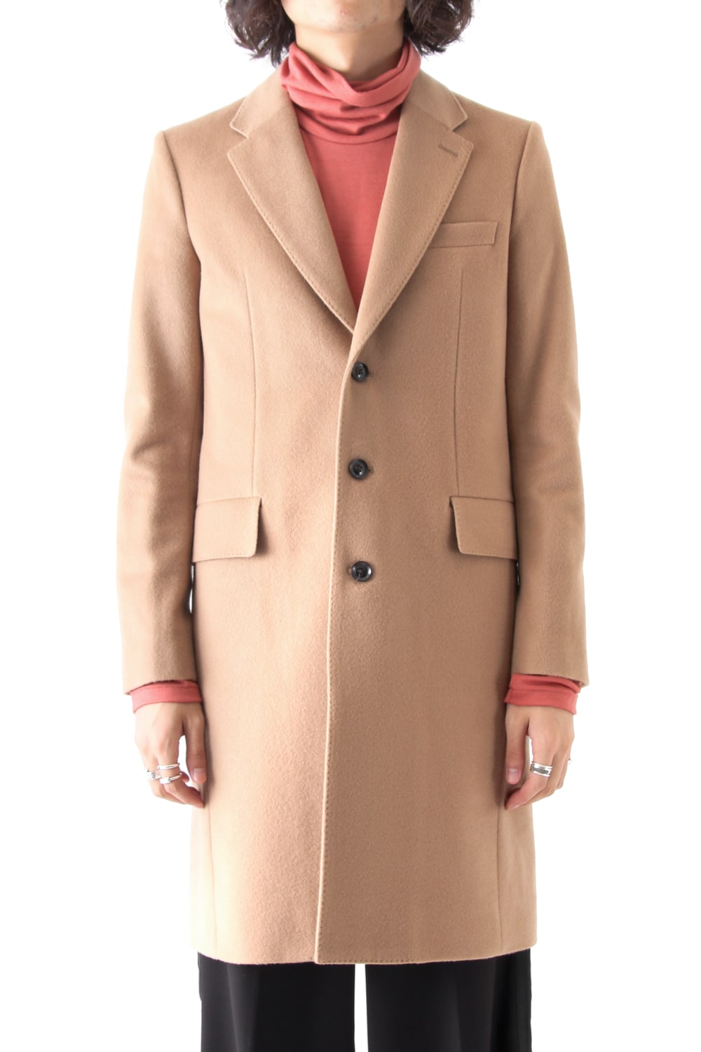 SUPER 120's BEAVER MELTON COAT