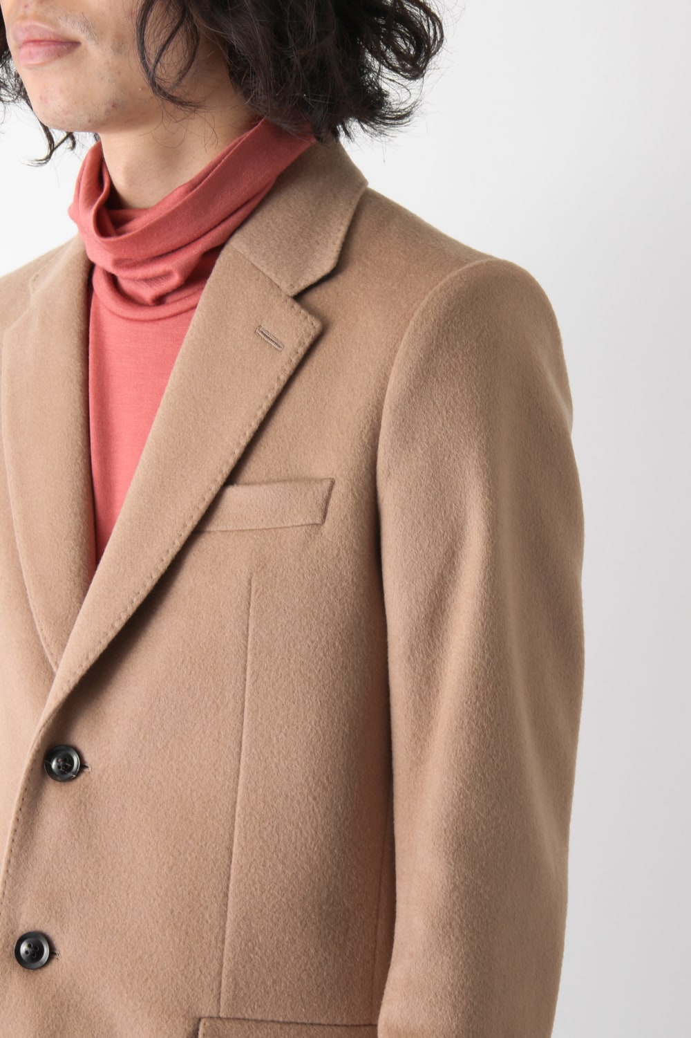 SUPER 120's BEAVER MELTON COAT