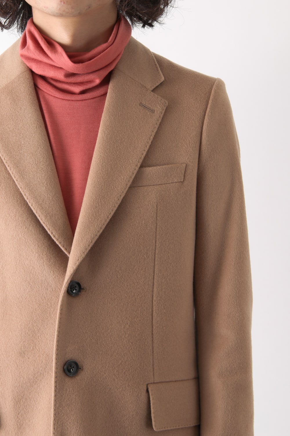 SUPER 120's BEAVER MELTON COAT