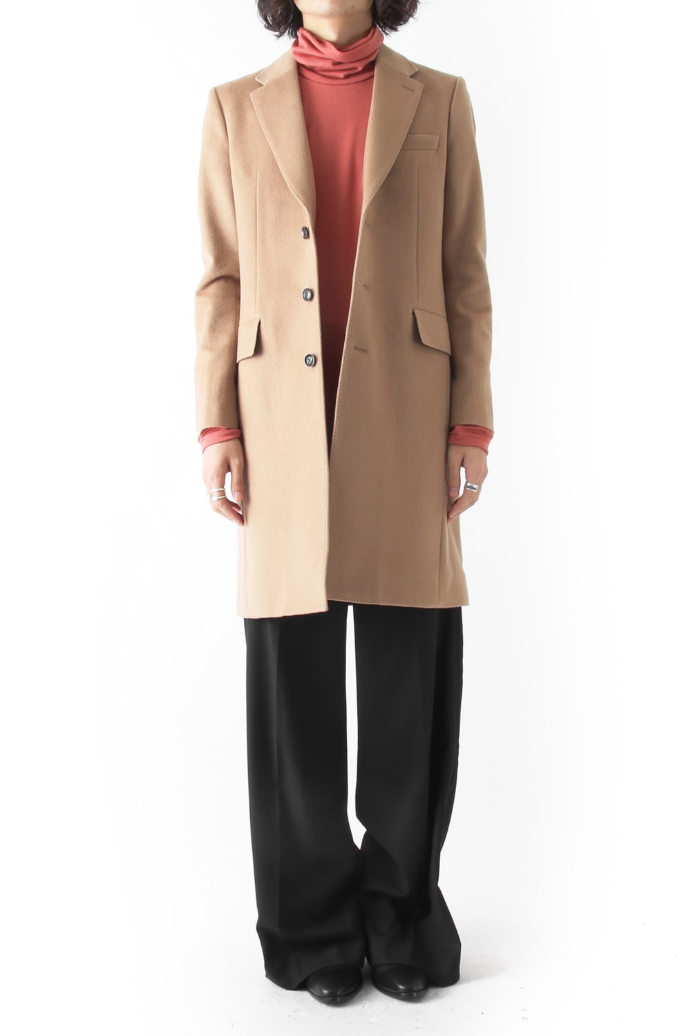 SUPER 120's BEAVER MELTON COAT