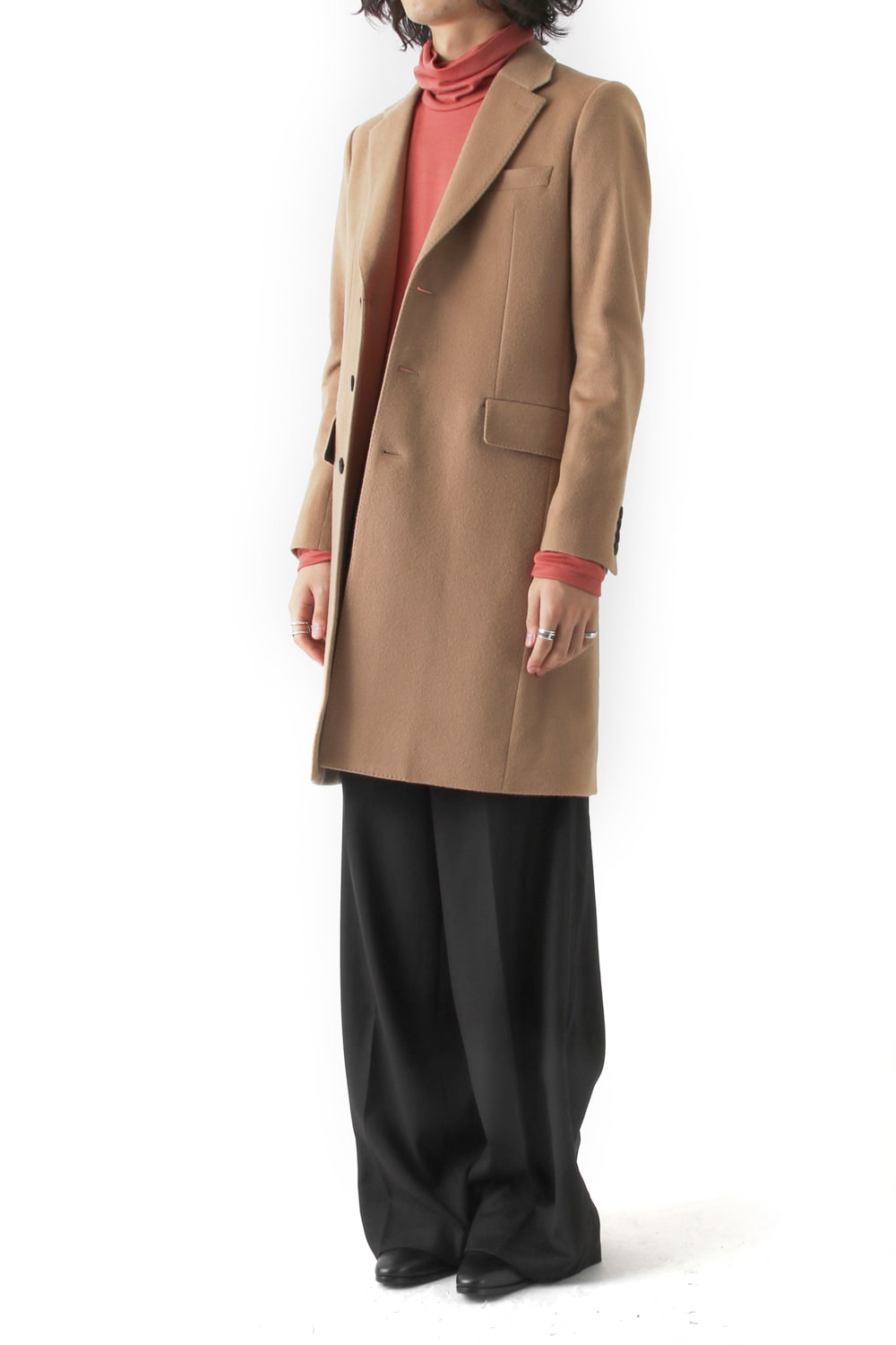 SUPER 120's BEAVER MELTON COAT