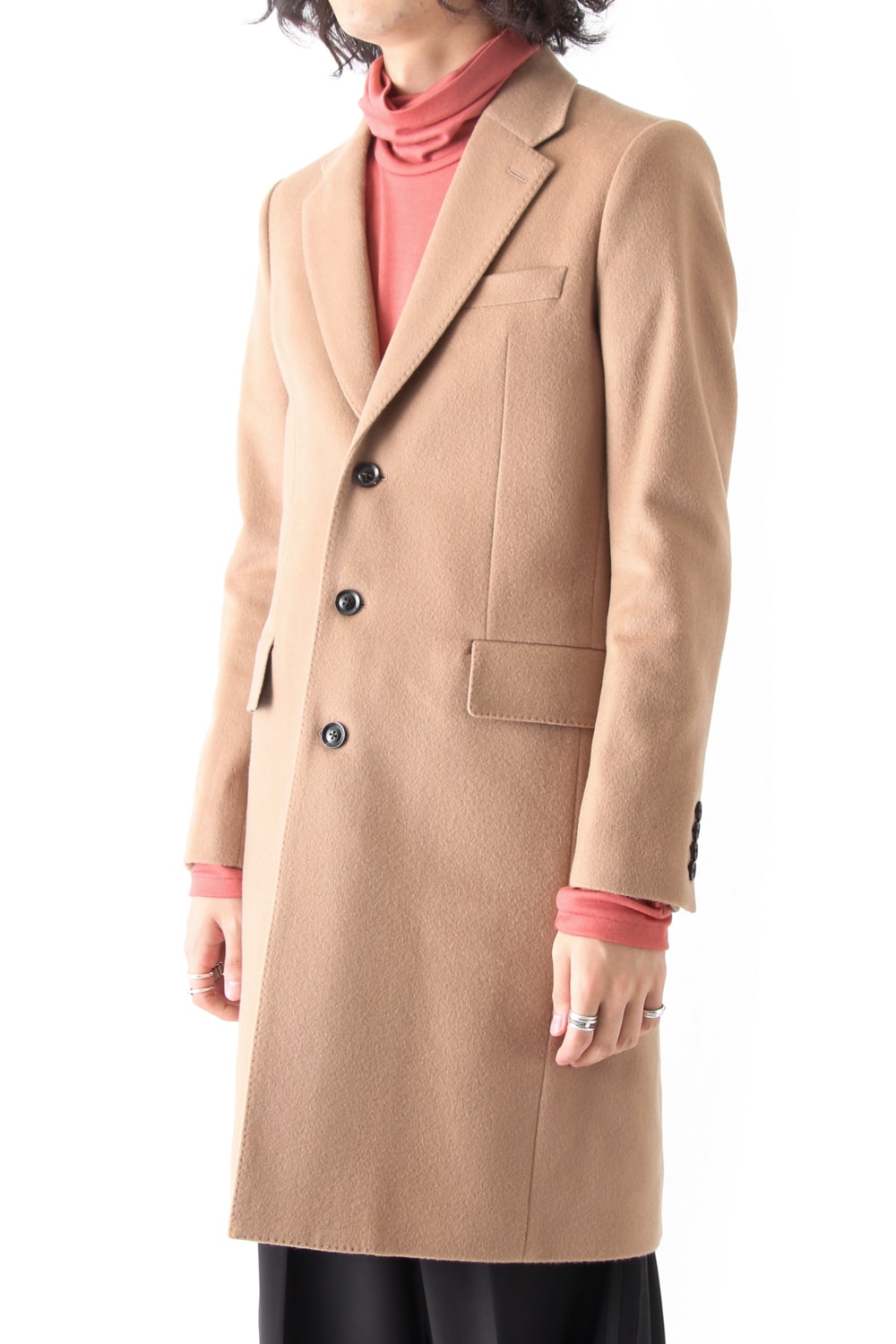 SUPER 120's BEAVER MELTON COAT