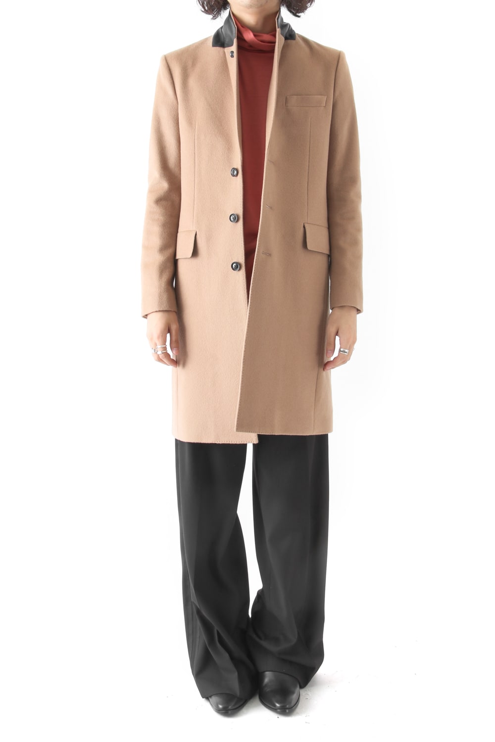 SUPER 120's BEAVER MELTON COAT