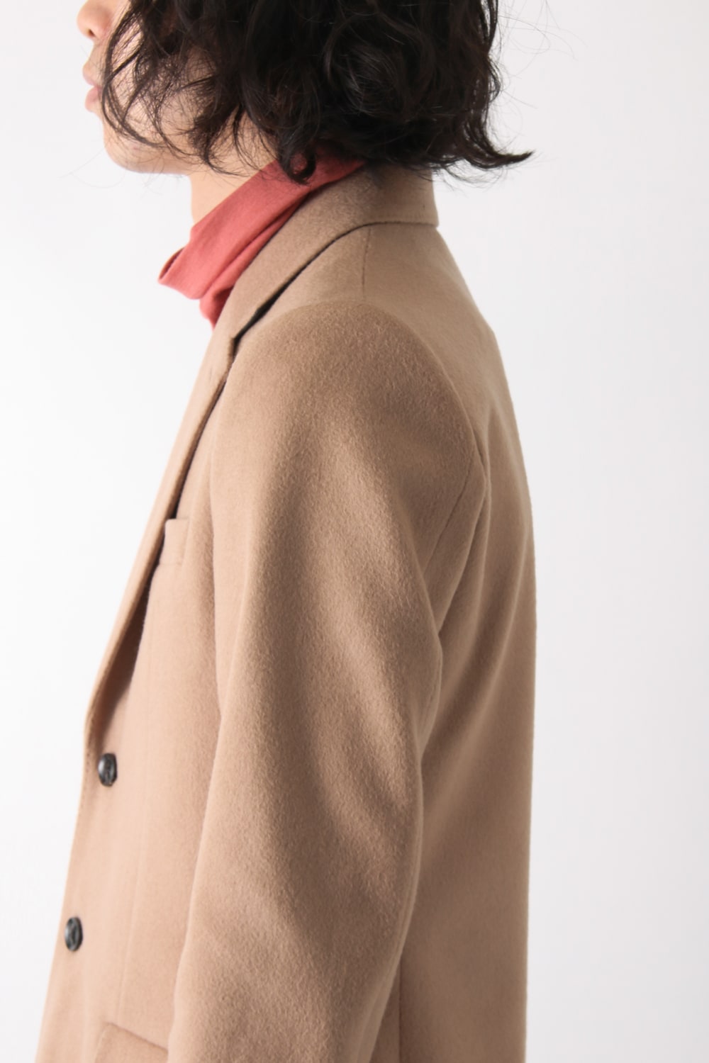 SUPER 120's BEAVER MELTON COAT